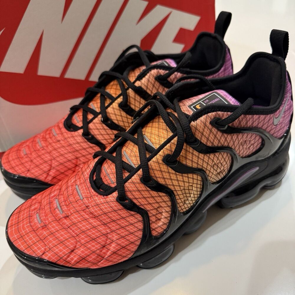 Size 10 - Nike Air VaporMax Plus Grid Sunset Brand New -Deadstock- 924453-604